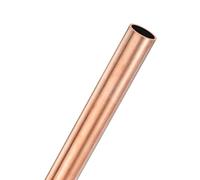 M METERXITY 1-Pack 200mm Copper Round Tube, 12.5mm OD 1mm Wall Thickness Copper Seamless Tubing for Construction/Machining/DIY Crafting, Metal Straight Pipe [12.5x0.04x7.87IN]