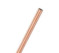 M METERXITY 1-Pack 200mm Copper Round Tube, 8mm OD 0.5mm Wall Thickness Copper Seamless Tubing for Construction/Machining/DIY Crafting, Metal Straight Pipe [0.31x0.02x7.9IN]
