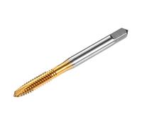M METERXITY 1-Pack 3/16-24 UNC Thread Tap, HSS Titanium Coated 61mm Length Straight Flute Right Hand Thread Screw Tapping Tool for Drilling/Milling Machines/CNC Machine Tools