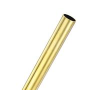 M METERXITY 1-Pack 300mm Brass Round Tube, 18mm OD 1mm Wall Thickness H62 Brass Seamless Tubing for Construction/Machining/DIY Crafting, Metal Straight Pipe [0.7x0.04x11.81IN]