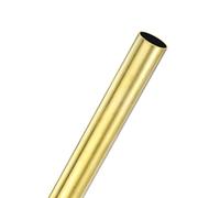 M METERXITY 1-Pack 300mm Brass Round Tube, 19mm OD 1mm Wall Thickness H62 Brass Seamless Tubing for Construction/Machining/DIY Crafting, Metal Straight Pipe [0.74x0.04x11.81IN]