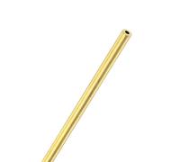 M METERXITY 1-Pack 300mm Brass Round Tube, 2mm OD 0.5mm Wall Thickness H65 Brass Seamless Tubing for Construction/Machining/DIY Crafting, Metal Straight Pipe [0.08x0.02x12 in]