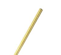 M METERXITY 1-Pack 300mm Brass Round Tube, 4.5mm OD 1mm Wall Thickness H65 Brass Seamless Tubing for Construction/Machining/DIY Crafting, Metal Straight Pipe [0.18x0.04x12 in]
