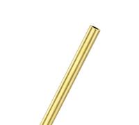 M METERXITY 1-Pack 300mm Brass Round Tube, 5mm OD 1mm Wall Thickness H62 Brass Seamless Tubing for Construction/Machining/DIY Crafting, Metal Straight Pipe [0.19x0.04x11.81IN]