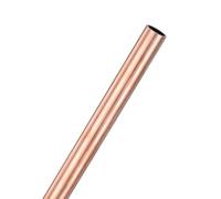M METERXITY 1-Pack 300mm Copper Round Tube, 10mm OD 0.5mm Wall Thickness Copper Seamless Tubing for Construction/Machining/DIY Crafting, Metal Straight Pipe [0.39x0.02x12IN]
