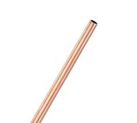 M METERXITY 1-Pack 300mm Copper Round Tube, 10mm OD 1mm Wall Thickness Copper Seamless Tubing for Construction/Machining/DIY Crafting, Metal Straight Pipe [0.39x0.04x12IN]