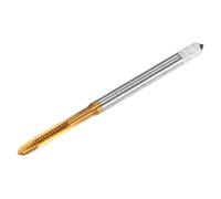 M METERXITY 1-Pack 4-40 UNC Thread Tap, HSS Titanium Coated 50mm Length Straight Flute Right Hand Thread Screw Tapping Tool for Drilling/Milling Machines/CNC Machine Tools