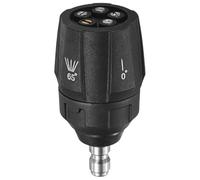 M METERXITY 1-Pack 5-in-1 Pressure Washer Nozzle Tips, Quick Change Over/Adjustable Multiple Degrees, Power Washer Tips 1/4" Quick Connector, 4500PSI, 3.0GPM for Brick/Car
