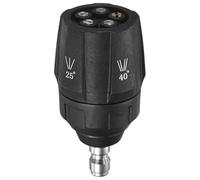 M METERXITY 1-Pack 5-in-1 Pressure Washer Nozzle Tips, Quick Change Over/Adjustable Multiple Degrees, Power Washer Tips 1/4" Quick Connector, 4500PSI, 4.0GPM for Brick/Car