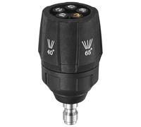 M METERXITY 1-Pack 5-in-1 Pressure Washer Nozzle Tips, Quick Change Over/Adjustable Multiple Degrees, Power Washer Tips 1/4" Quick Connector, 4500PSI, 3.5GPM for Brick/Car