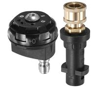 M METERXITY 1-Pack 6-in-1 Pressure Washer Nozzle Tips, Quick Change Over/Adjustable Multiple Degrees, Power Washer Tips with Connect Adapter, 3600PSI, 2.5GPM for Brick/Car