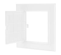 M METERXITY 1-Pack Access Panel for Drywall, 4.5x4.5 Inch Plastic Wall Hole Cover Access Doors for Wiring Cables/Indoor/Outdoor, Removable Plumbing Wall Panel Ceiling [White]