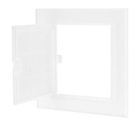 M METERXITY 1-Pack Access Panel for Drywall, 4.9x5 Inch Plastic Wall Hole Cover Access Doors for Wiring Cables/Indoor/Outdoor, Removable Plumbing Wall Panel Ceiling [White]