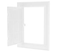 M METERXITY 1-Pack Access Panel for Drywall, 5.7x8 Inch Plastic Wall Hole Cover Access Doors for Wiring Cables/Indoor/Outdoor, Removable Plumbing Wall Panel Ceiling [White]