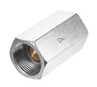 M METERXITY 1-Pack Air Check Valve, 3/4" Nickel Plating Copper One Way Non Return Female Threaded Full Port Air Check Valve for Gas/Oil/Water Connection