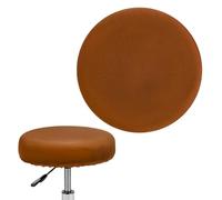 M METERXITY 1-Pack Bar Stool Covers 12-14 inch Velvet Round Brown