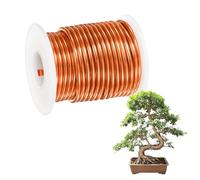 M METERXITY 1-Pack Bonsai Training Wire, 2.5mm x 33ft/10m Anodized Aluminum Bonsai Tree Wire for Fine Trunk/Gardening Branch/DIY Crafting [Orange Red]