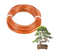 M METERXITY 1-Pack Bonsai Training Wire, 2.5mm x 33ft/10m Anodized Aluminum Bonsai Tree Wire for Gardening Branch/Fine Trunk/DIY Crafting [Orange]