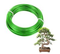 M METERXITY 1-Pack Bonsai Training Wire, 2mm x 33ft/10m Anodized Aluminum Bonsai Tree Wire for Gardening Branch/Fine Trunk/DIY Crafting [Grass Green]