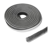 M METERXITY 1-Pack Brush Weather Stripping, 196x0.28x0.24in/5000x7x6mm Pile Self Adhesive Seal Strip for Door Frame/Sliding Windows/Card-Slot, Dust Stopper Sliding Door Seal Winter [Grey]