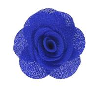 M METERXITY 1-Pack Camellia Flower Lapel Pin for Men Suit, Brooch Pins Handmade Boutonnieres for Men Women Suit/Tuxedo Corsage Wedding Party Brooch [Sapphire Blue]
