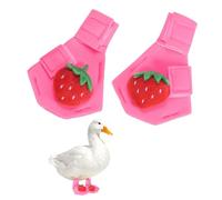 M METERXITY 1-Pack Chicken Shoes, Diving Cloth Anti-slip Chicken Feet Boot for Hens/Rooster Indoor Outdoor Use, Chicken Coop Sandals Shoe [Pink, Size M]