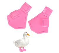 M METERXITY 1-Pack Chicken Shoes, Diving Cloth Anti-slip Chicken Feet Boot for Hens/Rooster Indoor Outdoor Use, Chicken Coop Sandals Shoes [Pink, Size S]