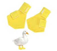 M METERXITY 1-Pack Chicken Shoes, Diving Cloth Anti-slip Chicken Feet Boots for Hens/Rooster Indoor Outdoor Use, Chicken Coop Sandals Shoes [Yellow, Size M]