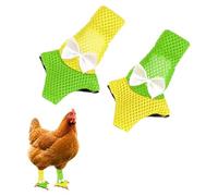 M METERXITY 1-Pack Chicken Shoes, Mesh Fabric Anti-slip Chicken Feet Boots for Hens/Rooster Indoor Outdoor Use, Chicken Coop Sandals Shoes [Yellow-green, Size S]
