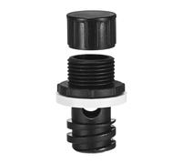 M METERXITY 1-Pack Cooler Drain Plug Hose Connection Replacement for Most Brand Drain Plugs for Coolers, Leak-Proof Accessories [Black]