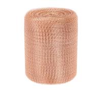 M METERXITY 1-Pack Copper Mesh 5 Inch x 49.2ft, Copper Wool Rustproof Mesh Roll for Mouse Hole Filler/Pest Control Hole/Gap Filler/Blocking Garden House/Distillation/Dense Filter Screen Mesh