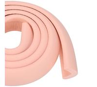 M METERXITY 1-Pack Corner Guards Edge Protectors, 6.5 Ft/2m Soft NBR Rubber Foam Bumper Guard L-Shape for Furniture Corner/Fireplace/Table Edge [Pink]