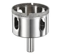 M METERXITY 1-Pack Diamond Hole Saw Drill Bit, 1.77 Inch / 45mm Glass Drill Bit for Ceramic/Marble/Granite Stone/Bottles/Tile Cutting [Silver Tone]