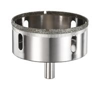 M METERXITY 1-Pack Diamond Hole Saw Drill Bit, 2.76 Inch / 70mm Glass Drill Bit for Ceramic/Marble/Granite Stone/Bottles/Tile Cutting [Silver Tone]