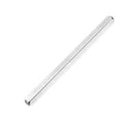 M METERXITY 1-Pack Door Knob Spindle, 5 x 0.3 Inch/ 120 x 7 mm Iron Square Spindle Replacement Door Handle Parts for Window Handles, Door Lock Replacement Parts [Silver Tone]