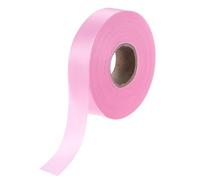 M METERXITY 1-Pack Extra Wide Single Fold Bias Tape, 1 Inch x 55 Yards Satin Bias Tape for Sewing/Seaming/Quilting/Hemming/DIY Crafts/Quilt Binding [Pink]