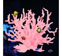 M METERXITY 1 Pack Fake Coral Fish Decorations for Tank, PVC Coral Decor, Artificial Fish Aquarium Decor [Pink, 5.91'' x 2.17'' x 4.72'',L x W x H]