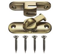 M METERXITY 1-Pack Flip Latch Gate Latch, 3 Inch Zinc Alloy Flip Sliding Barn Door Lock with Screws 90/180 Degree Slide Locks for Barn Door/Fence/Windows/Cabinets [Bronze]