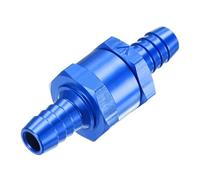 M METERXITY 1-Pack Fuel Oil Check Valve, 3/8" Aluminum Alloy Non Return One Way Check Valve for Fuel Line/Petrol/Diesel/Water/Oil/Gas [Blue]