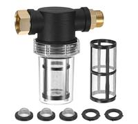 M METERXITY 1-Pack Garden Hose Filter, Sediment Filter Attachment with 100 Mesh Screen (Black) for Pressure Washer Hose/Water Broom/Undercarriage Cleaner/Pressure Washer Pump [3 Colors]