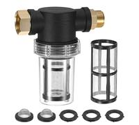 M METERXITY 1-Pack Garden Hose Filter, Sediment Filter Attachment with 100 Mesh Screen for Pressure Washer Hose/Water Broom/Undercarriage Cleaner/Pressure Washer Pump [3 Colors]