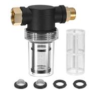 M METERXITY 1-Pack Garden Hose Filter, Sediment Filter Attachment with 40 Mesh Screen for Water Broom/Pressure Washer Hose/Undercarriage Cleaner/Pressure Washer Pump [3 Colors]