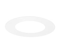 M METERXITY 1-Pack Goof Rings for 3 Inch Recessed Lights, 3" ID 5.3" OD Durable Steel Trim Ring Flush Mount White Can Light Trim Ring Cover for Ceiling Can Downlights