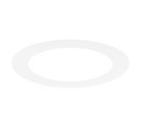 M METERXITY 1-Pack Goof Rings for 5 Inch Recessed Lights, 4.5" ID 6.3" OD Durable Plastic Trim Ring Flush Mount White Can Light Trim Ring Cover for Ceiling Can Downlights