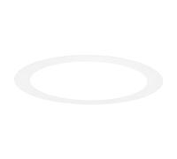 M METERXITY 1-Pack Goof Rings for 6 Inch Recessed Lights, 5.9" ID 7.5" OD Durable Steel Trim Ring Flush Mount White Can Light Trim Ring Cover for Ceiling Can Downlights