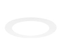 M METERXITY 1-Pack Goof Rings for 6 Inch Recessed Lights, 6.3" ID 8.7" OD Durable Plastic Trim Ring Flush Mount White Can Light Trim Ring Cover for Ceiling Can Downlights