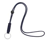 M METERXITY 1-Pack Lanyards for ID Badges, Blue Adjustable Keychain Long Key Neck Lanyard Strap with Keyring for Man/Woman/Girls/Teacher, ID Holder Folder