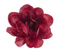 M METERXITY 1-Pack Large Women's Brooches Lapel Pin, Lapel Pins Dainty Satin Fabric Big Camellia Flower Hair Clip Dancer Pin Up for Hats/Parties/Clothes/Jewelry [14cm, Wine Red]