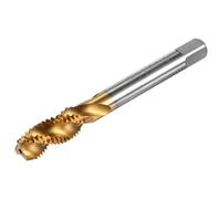 M METERXITY 1-Pack M10x1.5mm Metric Spiral Flute Thread Tap, HSS Titanium Coated Right Hand Threading Tap Screw for Drilling/Milling Machines/CNC Machine Tools, Tapping Tool