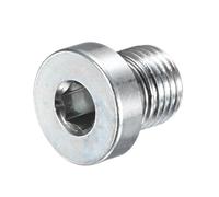 M METERXITY 1-Pack M12x1.25mm Inner Hex Head Pipe Fitting Plug, Carbon Steel Sensor Socket Plug with Seal O-Ring for Terminate Pipe Ends/High Pressure Washer, Sealing Screw